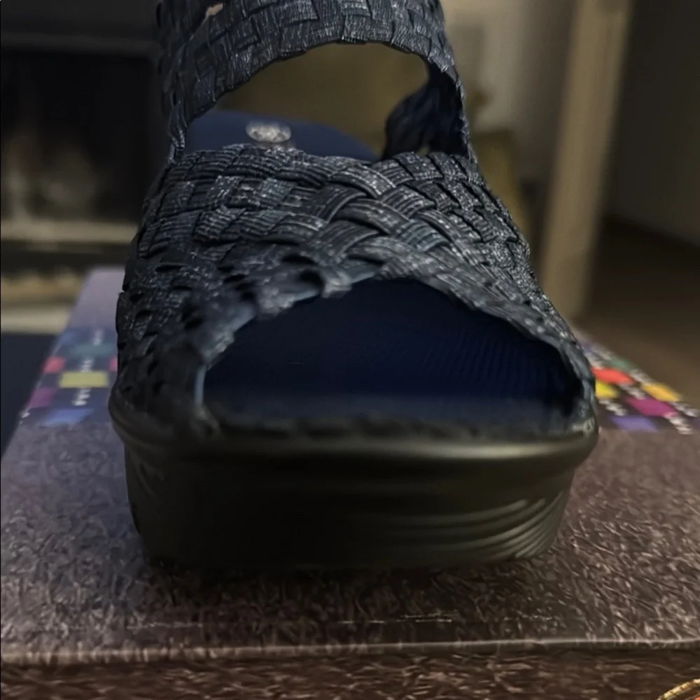 Bernie Mev Women's Jeans Color Woven Platform Shoes US 5 / EU 36